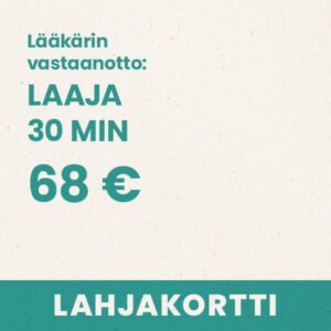 Lääkärin vastaanotto – laaja – 30 min