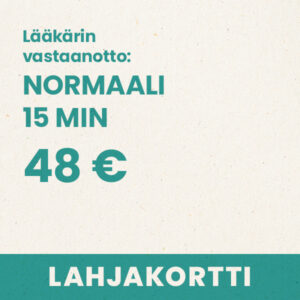 Lääkärin vastaanotto – normaali – 15 min